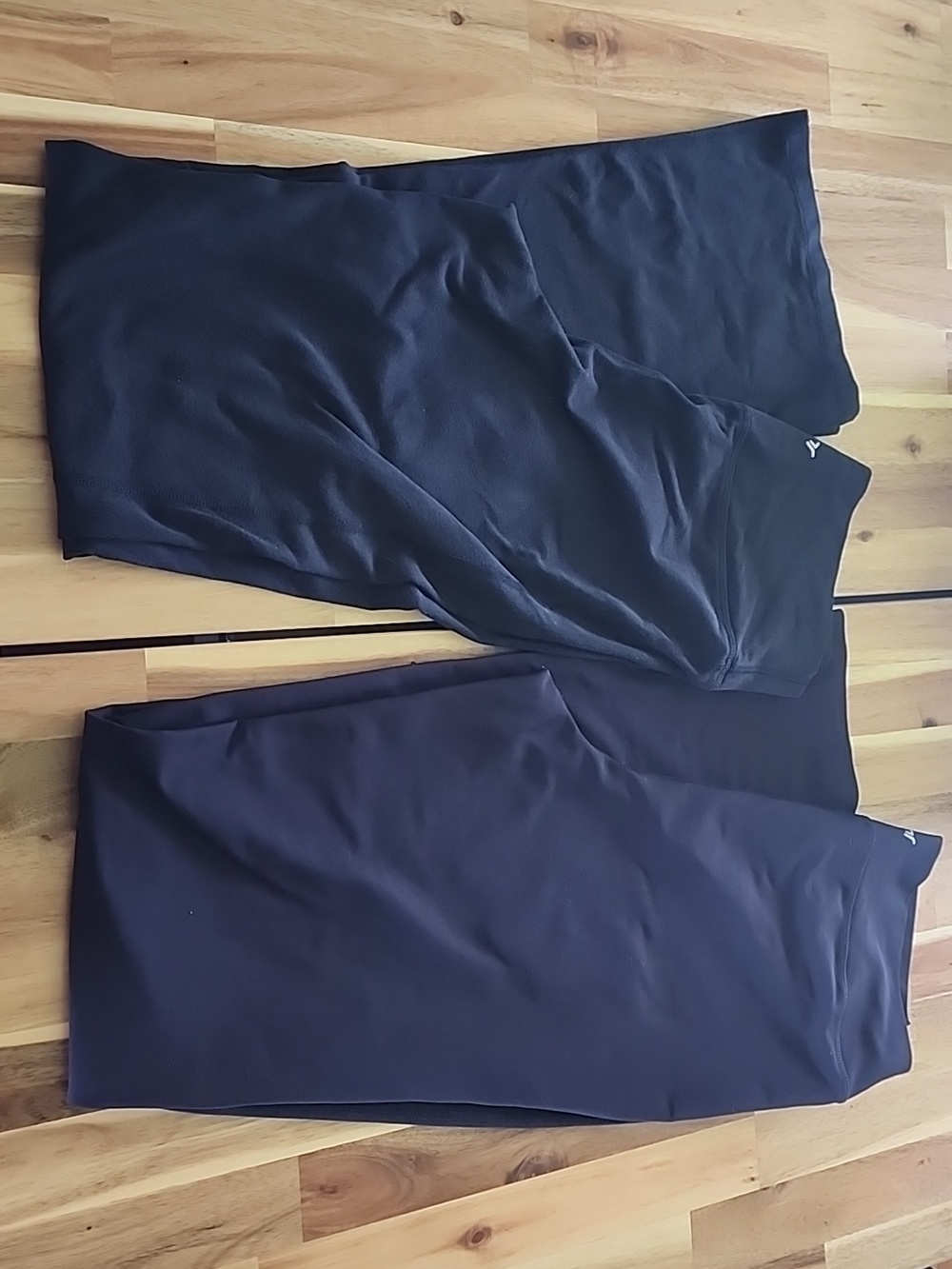 TWO PAIRS Old Navy Black Flare Leggings - Size Large TALL